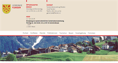 Desktop Screenshot of flerden.ch
